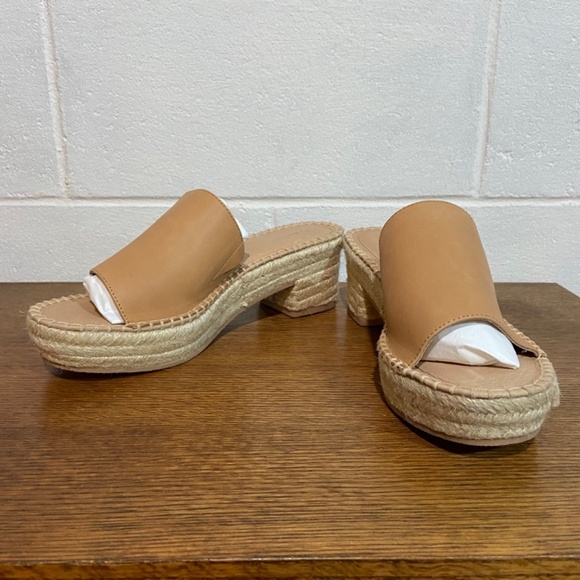 Soludos Women's Laguna Mule Sandals Camel/Tan Leather Upper Slip on Vacation NEW - Picture 9 of 10